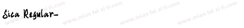 Sica Regular字体转换